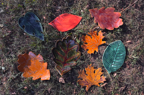 Тарелки листья (2 шт) фото 2
