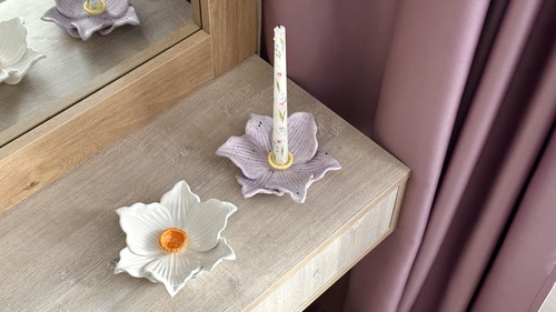 Пара подсвечников "Цветы" (10+) фото 1