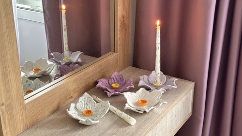 Пара подсвечников "Цветы" (10+) фото 2